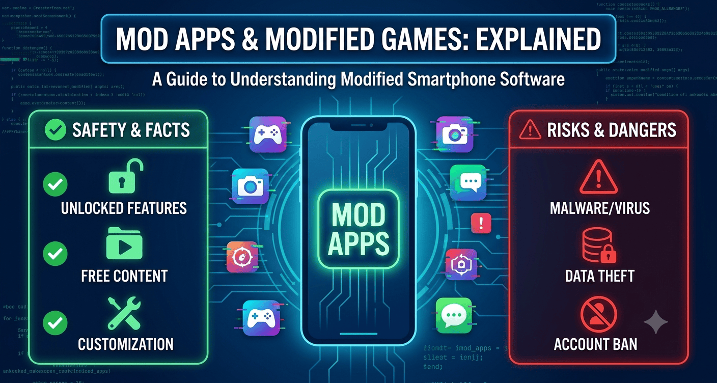 What are Mod Apps and Modified Games? Safety, Risks and Facts Explained